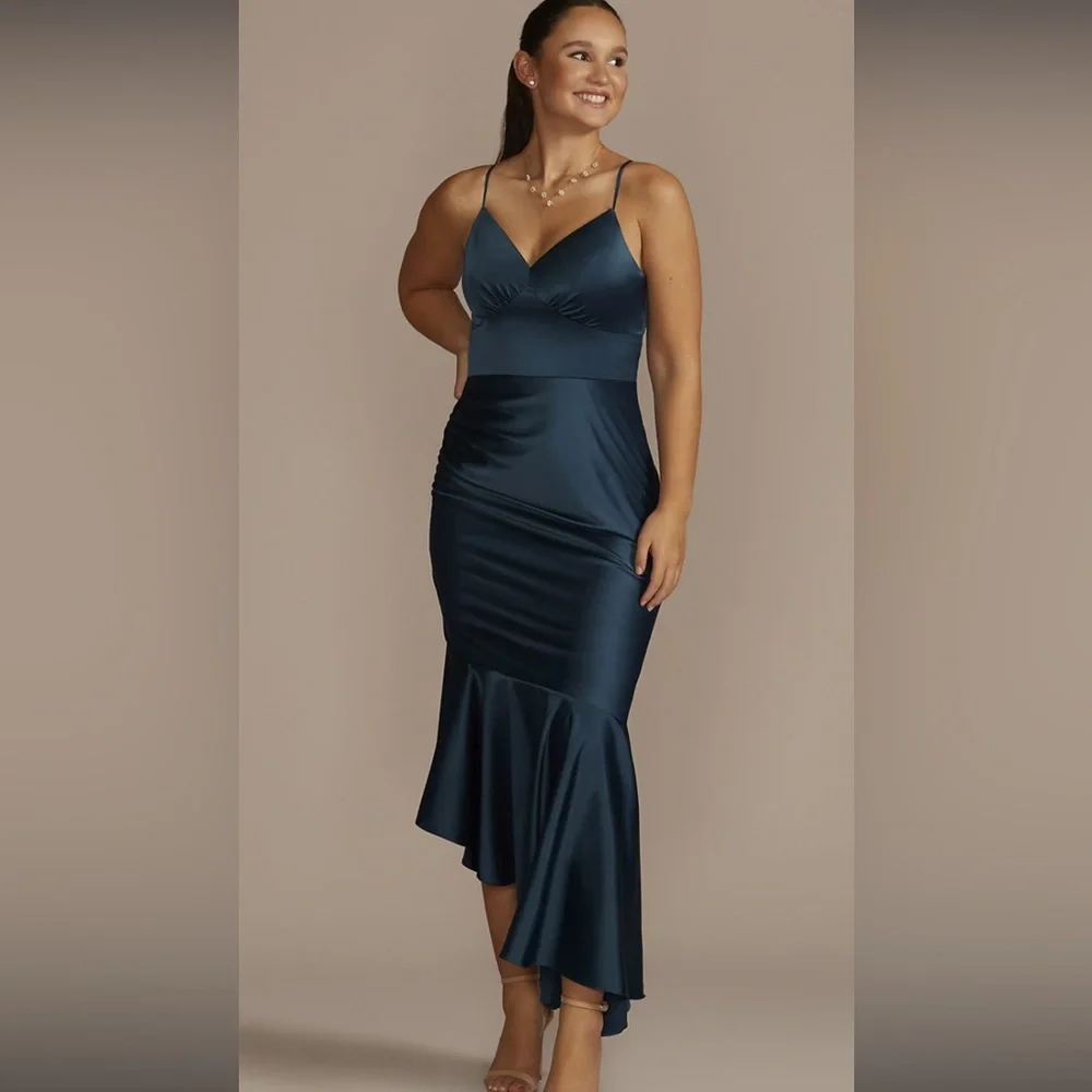 David’s Bridal Asymmetrical Dress - Picture 3 of 4